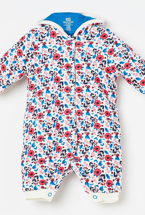 FS MINI KLUB Floral Print Hooded Romper