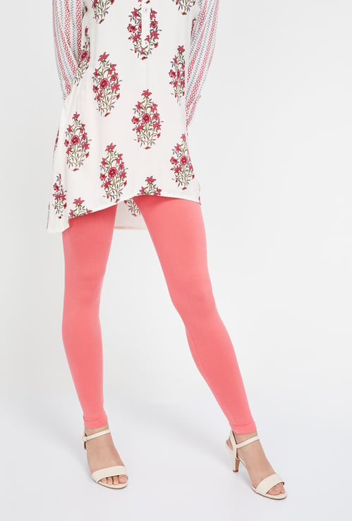 MELANGE Solid Knitted Leggings