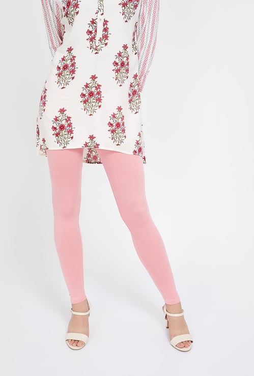 MELANGE Solid Knitted Leggings