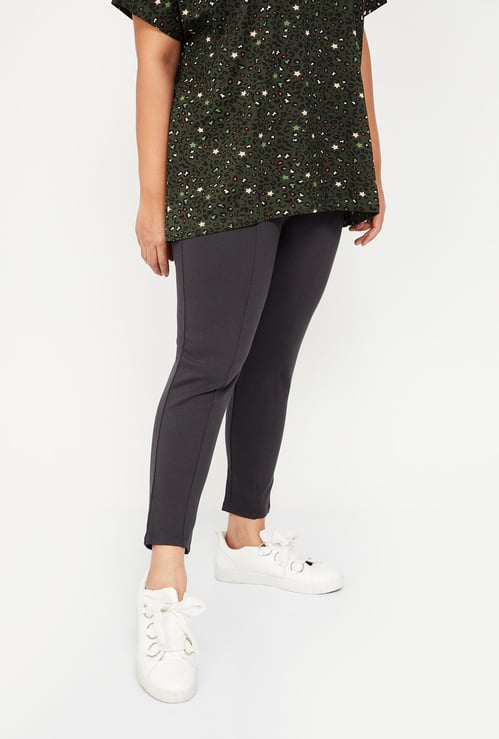 NEXUS Solid Plus Size Trousers