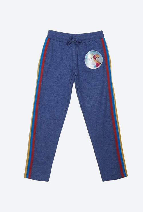 KIDSVILLE Girls Printed Elasticated Track Pants