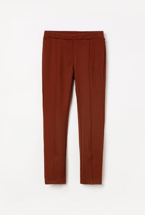 FAME FOREVER KIDS Solid Treggings with Elasticated Waist