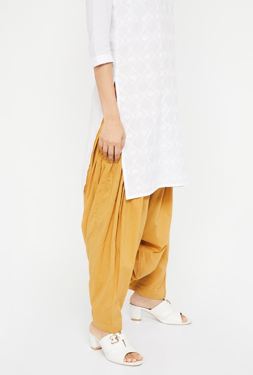 AURELIA Solid Patiala Pants