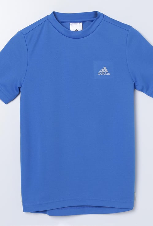 ADIDAS Solid Crew-Neck T-shirt