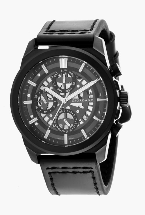 GIORDANO Men Analog Watch with Leather Strap - R1214-01