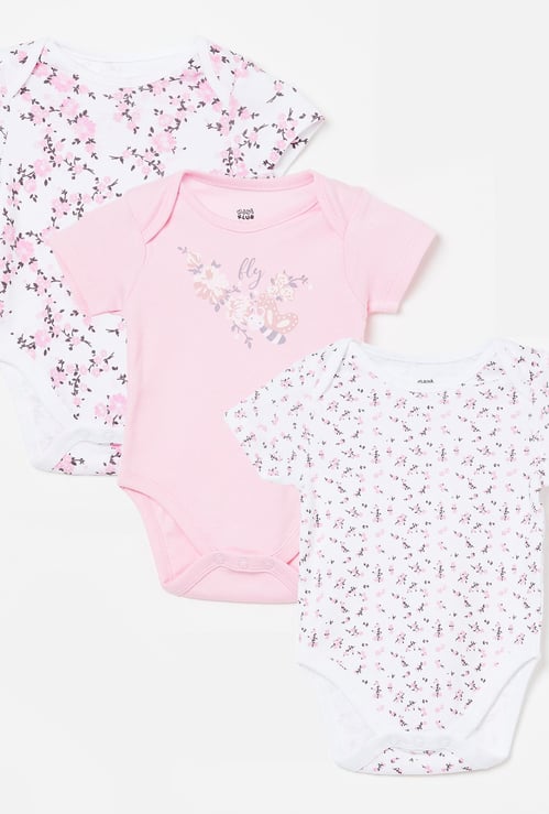 FS MINI KLUB Printed Bodysuit - Pack of 3