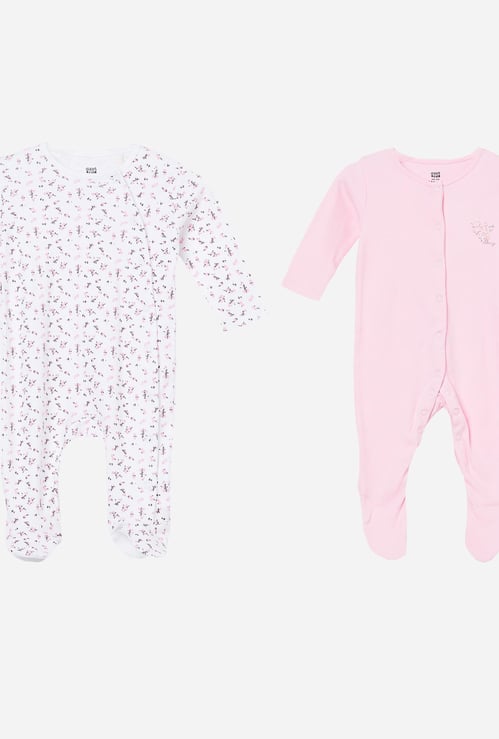 FS MINI KLUB Printed Sleepsuit - Pack of 2