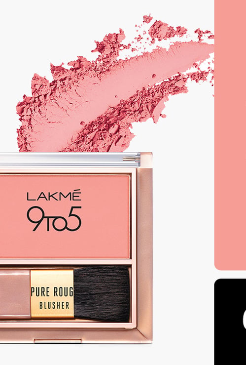 LAKME 9 To 5 Pure Rouge Blusher, Coral Punch, 6 g