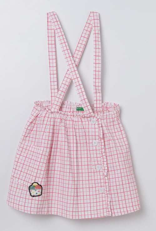 UNITED COLORS OF BENETTON Checked Dungaree