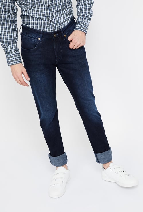 WRANGLER Stonewashed Low Rise Skinny Jeans