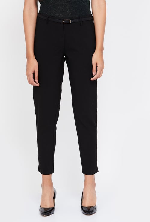 VERO MODA Solid Pants with Pockets