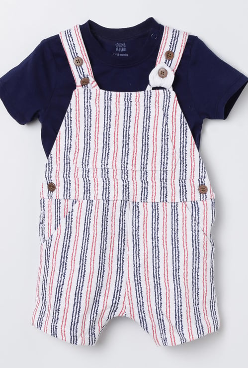 FS MINI KLUB Printed Dungaree Set - 2 Pcs.