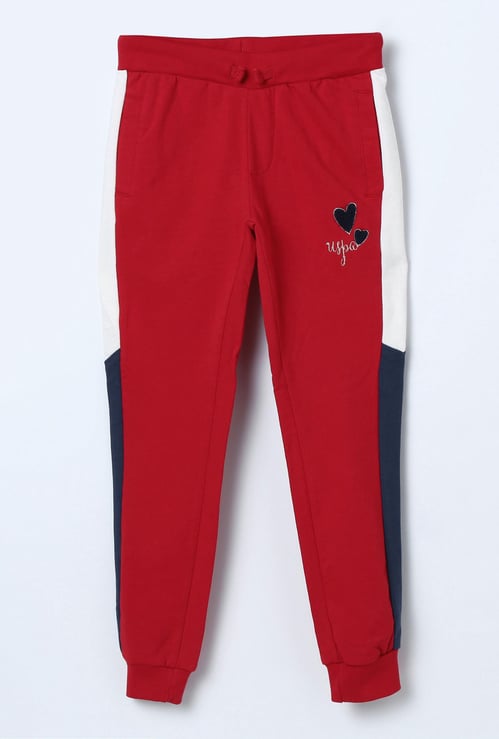 U.S. POLO ASSN KIDS. Solid Knitted Track Pants