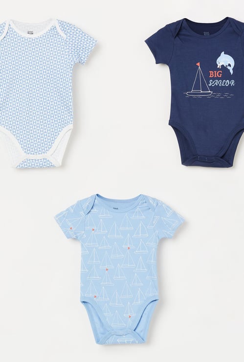 FS MINI KLUB Printed Bodysuit - Set of 3.