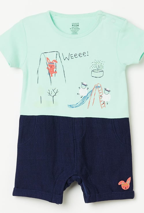 FS MINI KLUB Printed Short Sleeves Romper