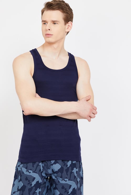 CHROMOZOME Striped Sleeveless Vest