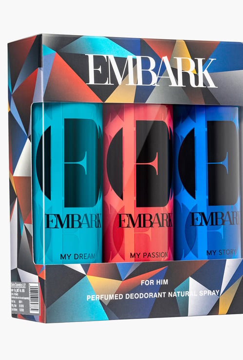 EMBARK Perfumed Deodorant for Him - Pack of 3