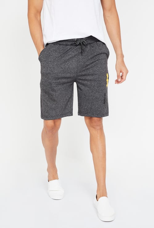 FREE AUTHORITY Batman Print Knitted Shorts