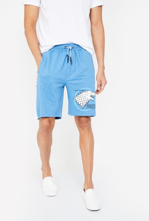 FREE AUTHORITY Game of Thrones Print Knitted Shorts