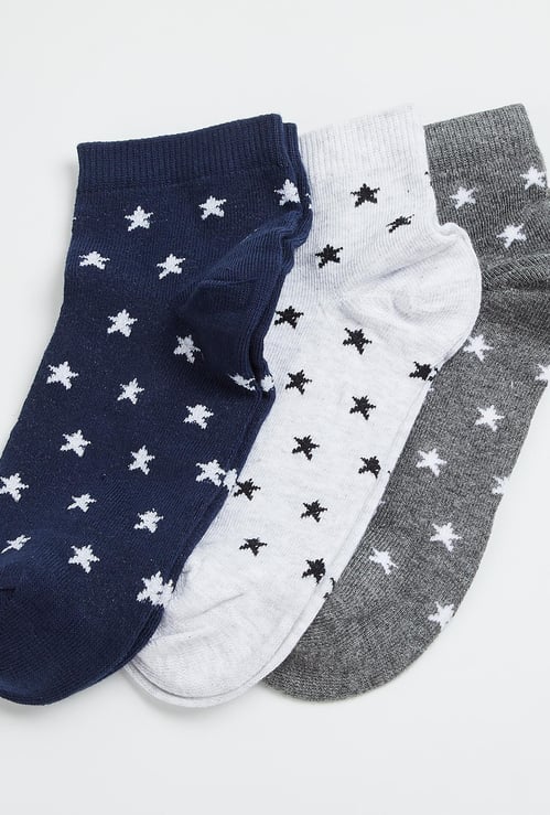 GINGER Women Jacquard Socks - Pack of 3