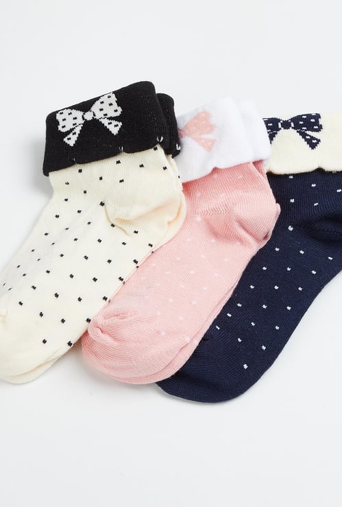 FAME FOREVER Girls Jacquard Socks - Pack of 3