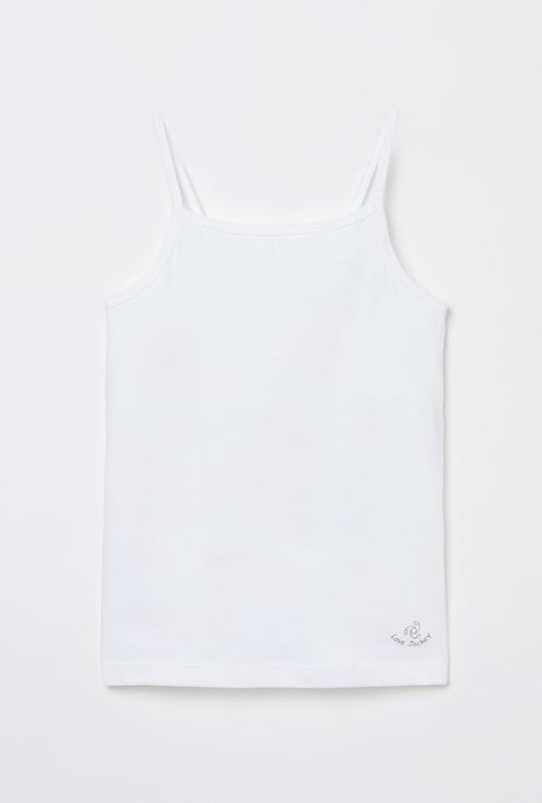JOCKEY Girls Solid Cotton Camisole