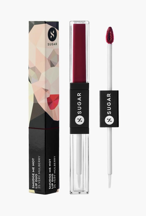 SUGAR Cosmetics Smudge Me Not Lip Duo - Very Mulberry