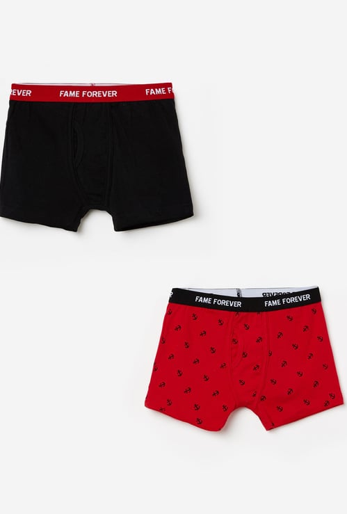 FAME FOREVER Boys Assorted Trunks- Pack of 2