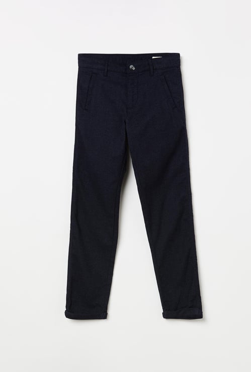 BOSSINI Solid Slim Fit Trousers
