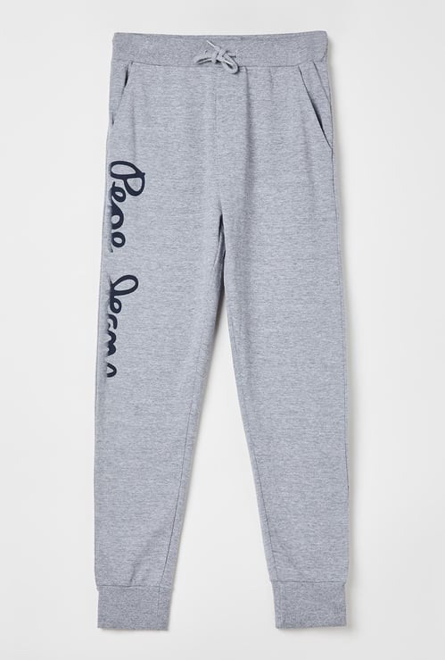 PEPE JEANS Melange Printed Knitted Joggers