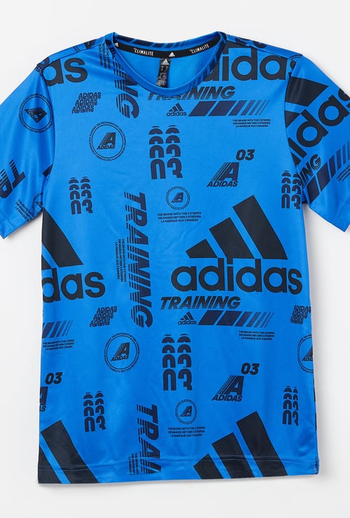 ADIDAS Typographic Print Short Sleeves T-shirt