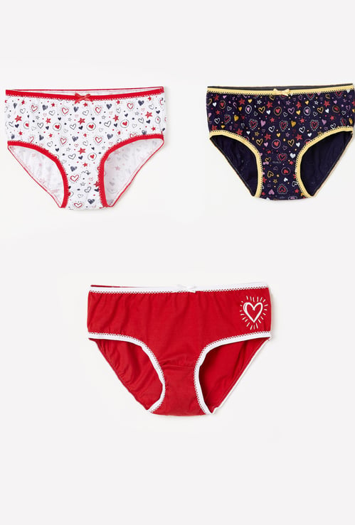 FAME FOREVER Printed Hipster Panties - Pack of 3 Pcs.