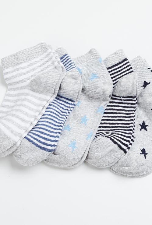 FAME FOREVER Boys Jacquard Socks - Pack of 5
