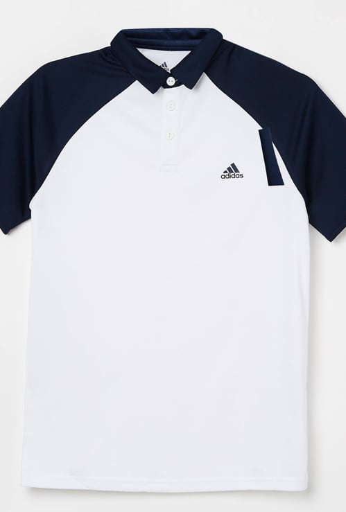 ADIDAS Colourblock Raglan Sleeves Polo T-shirt