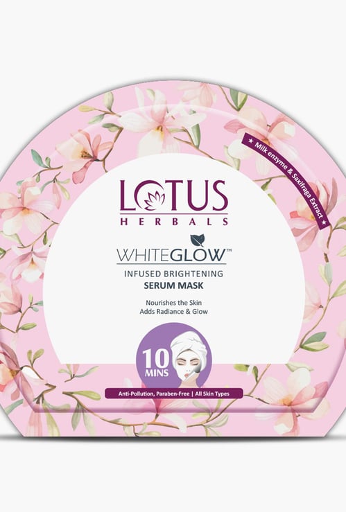 LOTUS Herbals WhiteGlow Infused Brightening Serum Sheet Mask