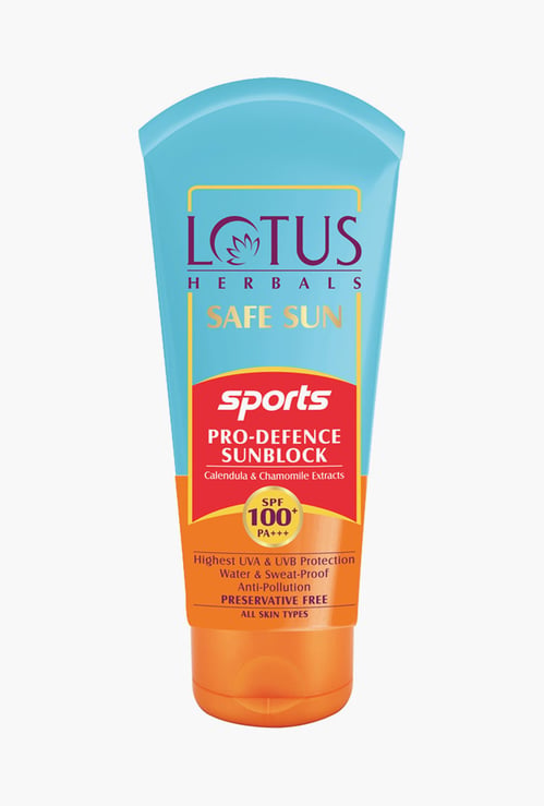 LOTUS Herbals Safe Sun Sports Pro-Defence Sunblock SPF 100+