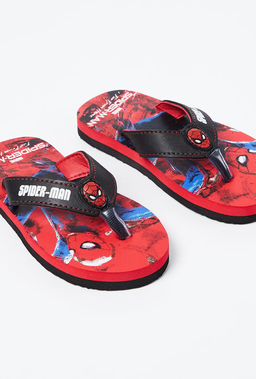 BIOWORLD Spiderman Print V-strap Flip-Flops