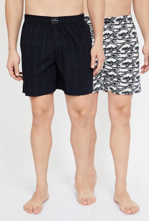 FAME FOREVER Printed Woven Boxers - Pack of 2