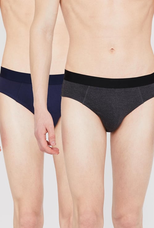 FAME FOREVER Solid Briefs- Pack of 2
