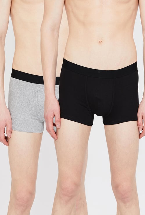 FAME FOREVER Solid Trunks- Pack of 2
