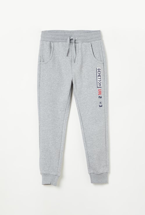 UNITED COLORS OF BENETTON Printed Drawstring Waist Joggers