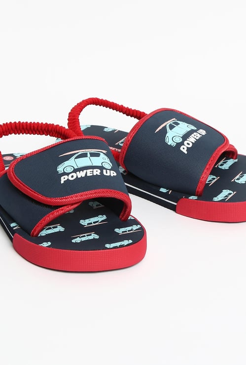 FAME FOREVER Graphic Print Slingback Slippers