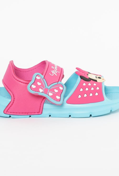 FAME FOREVER Minnie Mouse Velcro Strap Sandals
