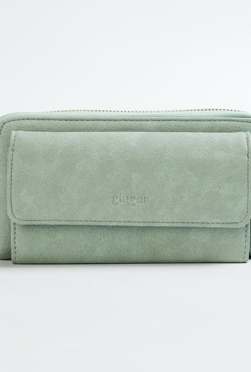 GINGER Women Solid Zip-Closure Wallet