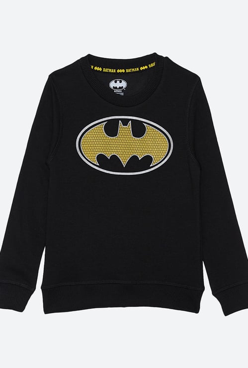 KIDSVILLE Boys Spiderman Print Full Sleeves Sweatshirt