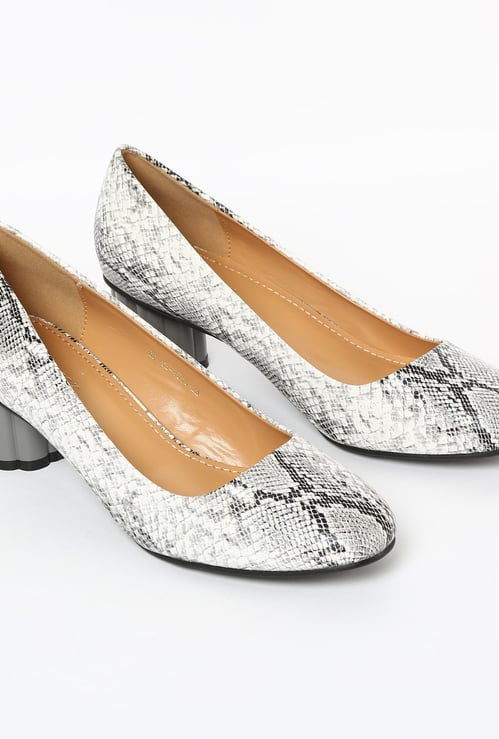 GINGER Textured Block Heels