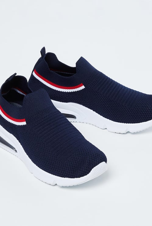 GINGER Textured Sock-Knit Shoes