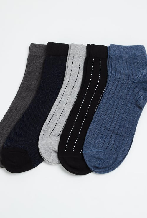 CODE Men Striped Socks- Pack of 5