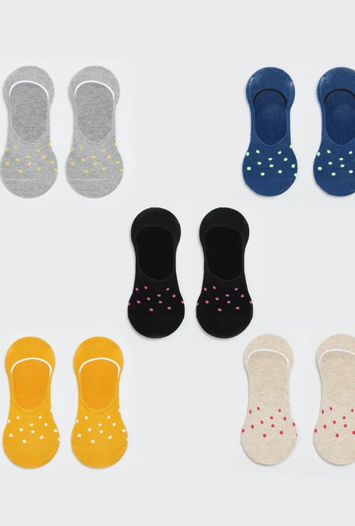 GINGER Women Polka Dots Print- Pack of 5 Pcs.