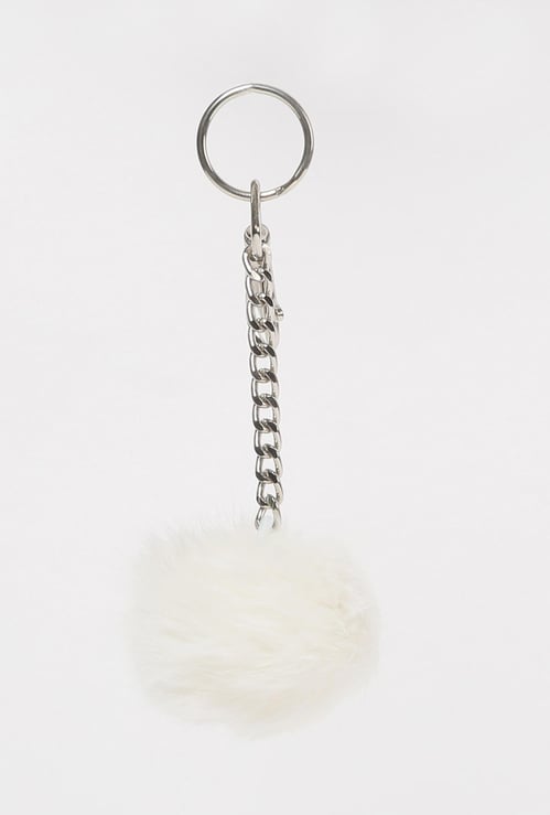 BAGGIT  Women Solid Pom-Pom Keychain